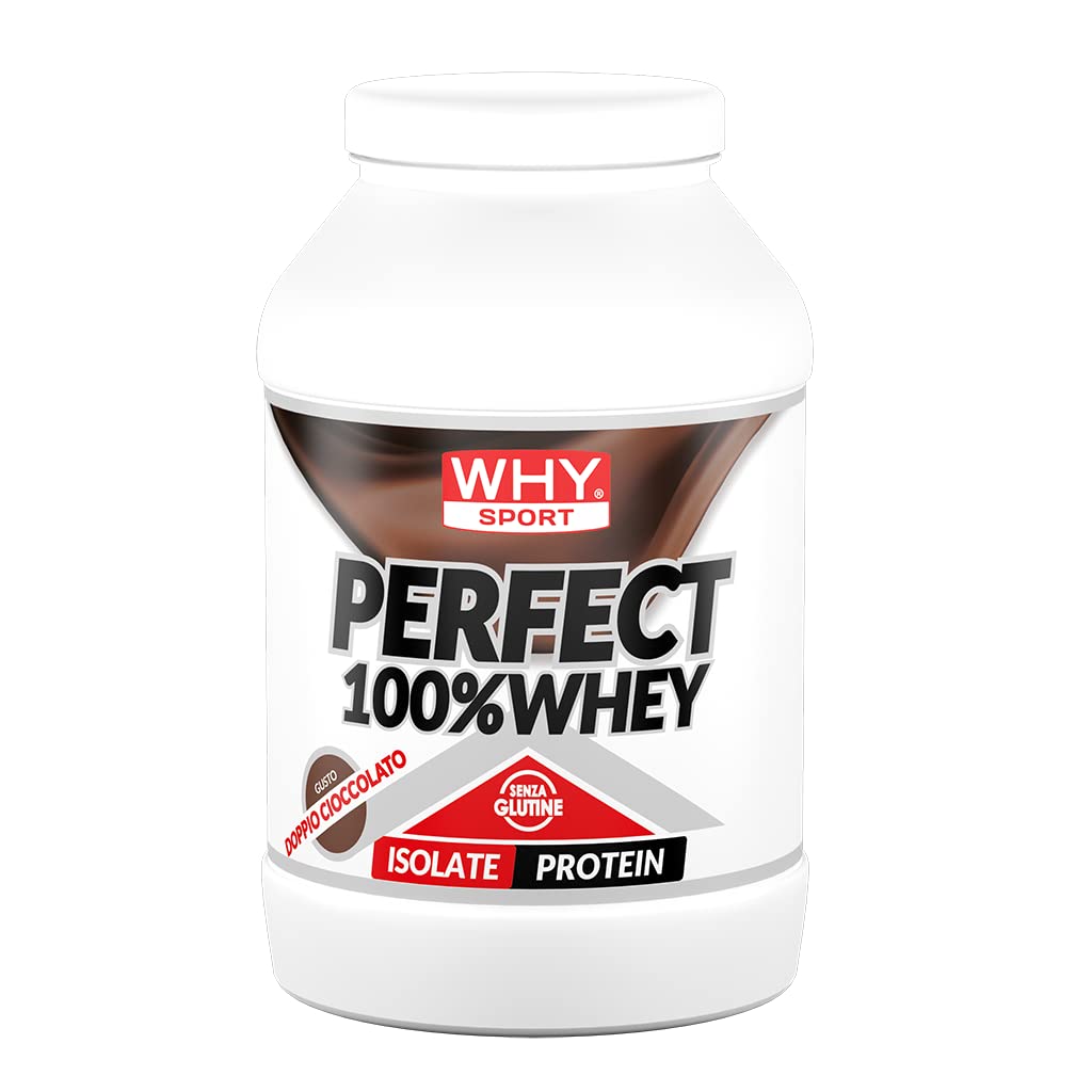 WHY SPORT PERFECT 100% WHEY - Proteine Whey - Proteine Isolate - Proteine in Polvere con Aminoacidi Essenziali per la Massa Muscolare - Gusto Cioccolato al Latte - 900 gr