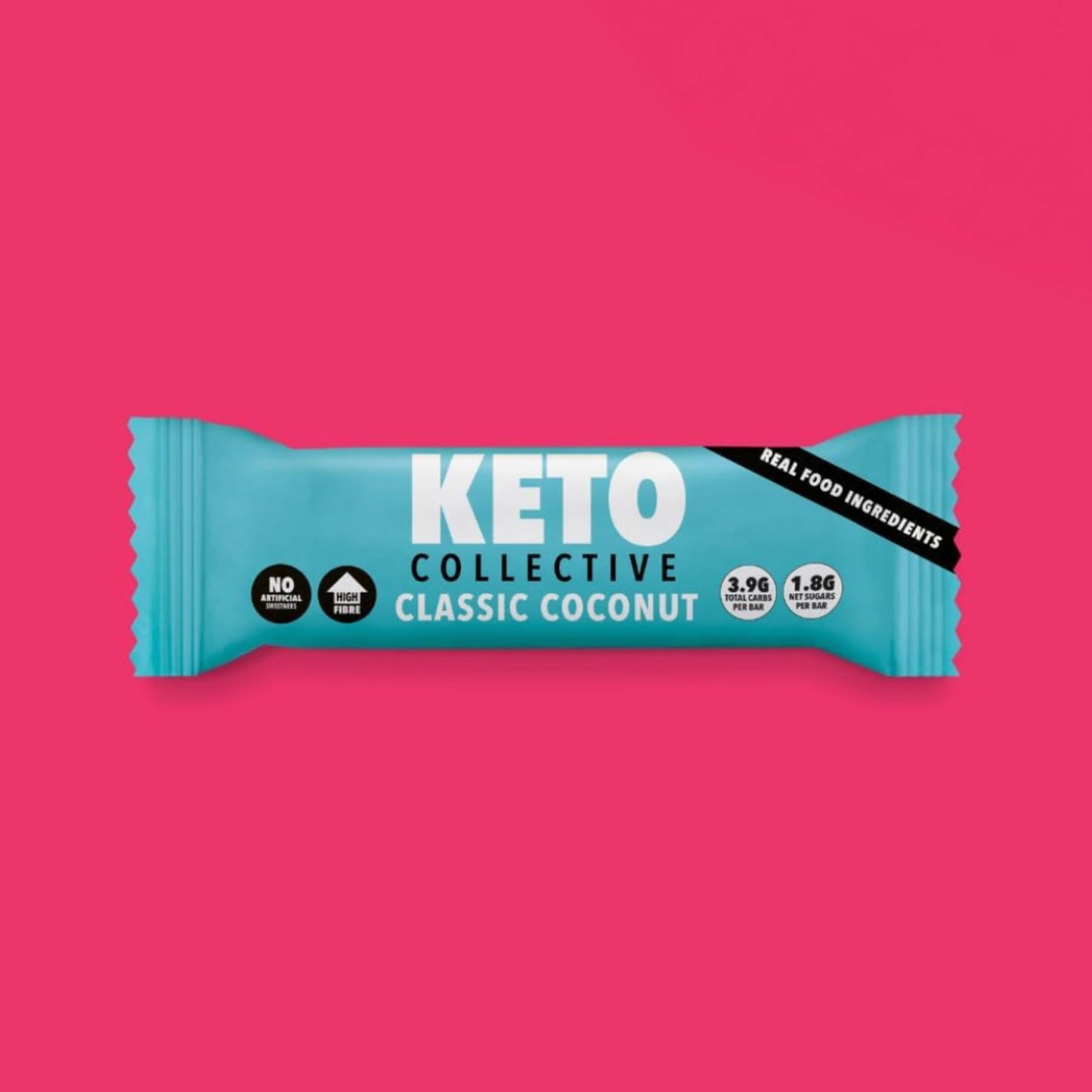 Keto Collective Barrette Cheto | Caramello Salato | 15 x 40g | 2,5g carboidrati netti | Low Carb | Ingredienti Naturali