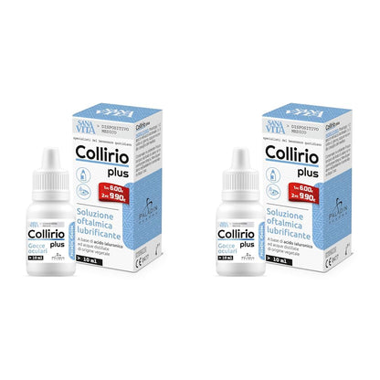 Sanavita - Collirio Plus, 0.4% di Acido Ialuronico Flaconcino pluridose 10ml