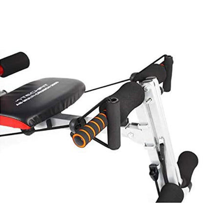 TechFit Panca Multifunzione Total Trainer - Rivoluzionario Panca Addominali, Pieghevole, Ideale per Muscoli Addominali, Vita, Schiena, Spalle, Gambe, Supporto Addome Fermo, Piattaforma di Resistenza