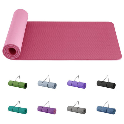 Good Nite Tappetini da Yoga da Donna Antiscivolo Con Superficie Testurizzata, Spessore 6 Mm, Con Cinghia Per Il Trasporto, Tappetino per Yoga, Pilates, Ginnastica (183 * 61 * 0,6 Cm)