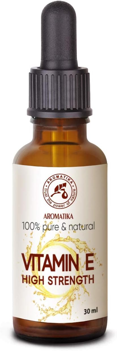 Vitamina E Altamente Concentrata 50ml - Gocce di Vitamina E - Base Cosmetica - Naturale - Vitamina E per la Cura della Pelle - Viso - Capelli - Bellezza