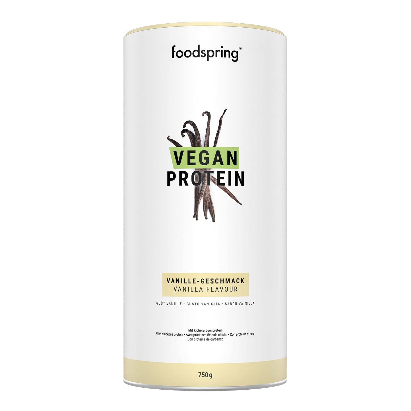 foodspring Proteine Vegane Cioccolato - 20g Proteine per Shake - Proteine Vegetali con B12, B6, acido folico, biotina, calcio e zinco - Senza Glutine e Soia