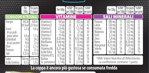 PESOFORMA - EXTRA PROTEIN - Coppa gusto cioccolato - Pasto sotitutivo proteico per il controllo del peso - 13g di proteine per pasto - Con vitamina D, vitamina C, vitamina E, magnesio - 210g