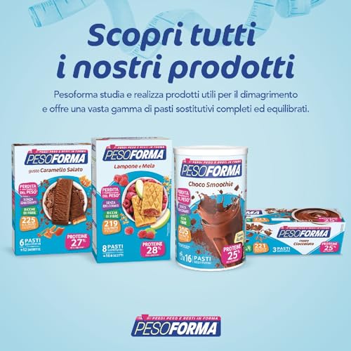 PESOFORMA CHOCO SMOOTHIE, Pasto Sostitutivo per il Controllo del Peso, Smoothie Gustoso che Aiuta a Rimettersi in Forma, Ricco in Proteine e Fibre, Solo 205 Calorie, 20 pasti, 540 gr