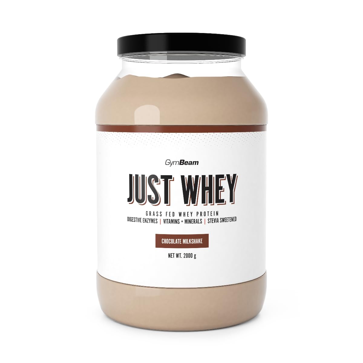 GymBeam Just Whey, Proteine in Polvere Multicomponente da Siero di Latte, Concentrato e Idrolizzato, 22,4g Proteine per Dose, con BCAA e Amminoacidi Essenziali (1000 g, Chocolate Milkshake)