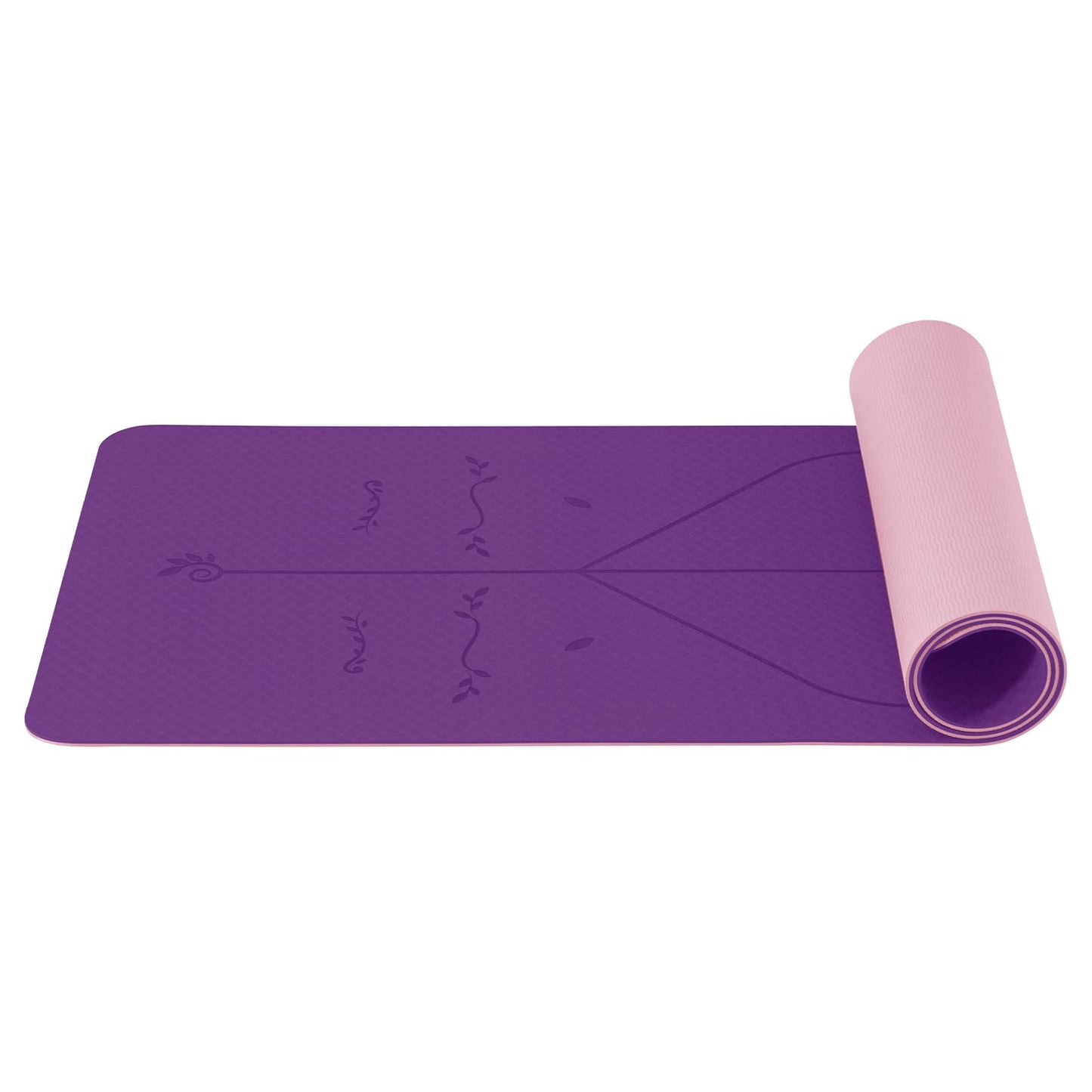 Good Nite Tappetino da yoga da 6 mm, in TPE, antiscivolo, per fitness, pilates, allenamento, yoga, pilates, allenamento, 183 x 61 x 0,6 cm