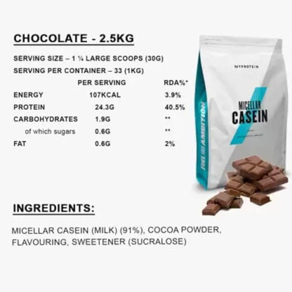 Myprotein Caseina Micellare Cioccolato 2.5kg - 2500 g