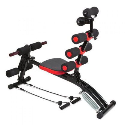 TechFit Panca Multifunzione Total Trainer - Rivoluzionario Panca Addominali, Pieghevole, Ideale per Muscoli Addominali, Vita, Schiena, Spalle, Gambe, Supporto Addome Fermo, Piattaforma di Resistenza