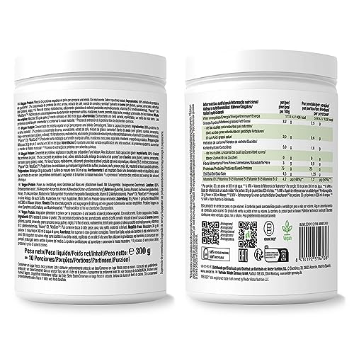 Weider Vegan Protein (750g) Gusto Cappuccino. Proteine Vegane 23g/dose isolate di piselli e riso, Con Vitamina B12 e Stevia, Senza Glutine, Senza Zucchero, Contenitore 50% Riciclato, 100% Riciclabile