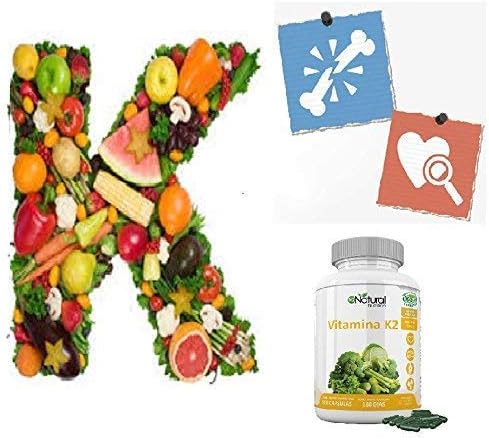 Vitamina K2 Mk7 Menaquinone. Integratore Alimentare Elevata Concentrazione 200µg Protezione a Cuore e Cervello Ossa Forti. 180 Capsule Vegetali. Certificato Vegano. CE Fabbricato.N2 Natural Nutrition