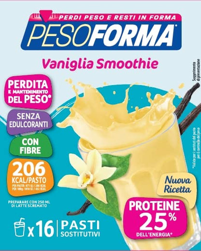 Pesoforma Smoothie Frutti di Bosco, Pasto sostitutivo per il controllo del peso, Smoothie gustoso che aiuta a rimettersi in forma, Ricco in proteine e fibre, Solo 202 calorie, 16 pasti, 436 gr