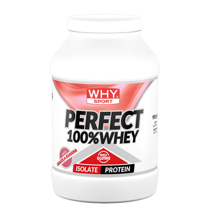 WHY SPORT PERFECT 100% WHEY - Proteine Whey - Proteine Isolate - Proteine in Polvere con Aminoacidi Essenziali per la Massa Muscolare - Gusto Cioccolato al Latte - 900 gr