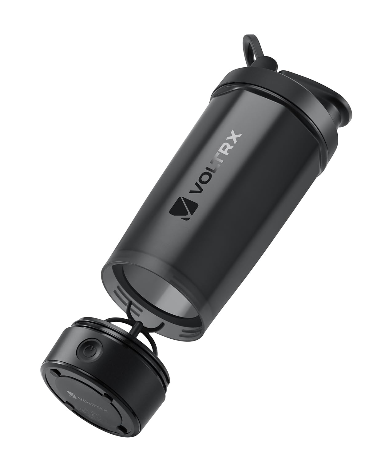 VOLTRX Titanus - Bottiglia per shaker per proteine, ricaricabile tramite USB C, elettrico, per frullati proteici e frullati sostitutivi dei pasti, senza BPA, 680,4 g