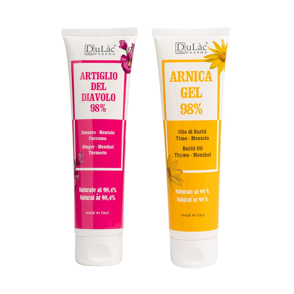 Dulàc - Arnica Per Cavalli Uso Umano Gel 50 ml, Arnica Forte 98% Non unge, Formula Naturale, Azione Intensa per Massaggi a Muscoli e Articolazioni, Mentolo, Dermatologicamente Testato, Made in Italy