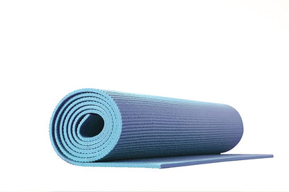 Tappetino Yoga Fitness Ginnastica Tappeto Palestra Antiscivolo Arrotolabile 61 x 173 Cm Pilates Workout - Blu