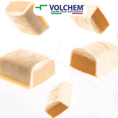 Volchem Promeal Zone 40-30-30, Barretta Proteico-Energetica con Ripartizione di Carboidrati-Proteine-Grassi (40-30-30), Senza Grassi Idrogenati, Scatola da 24 Barrette, Gusto Menta, 1200 g