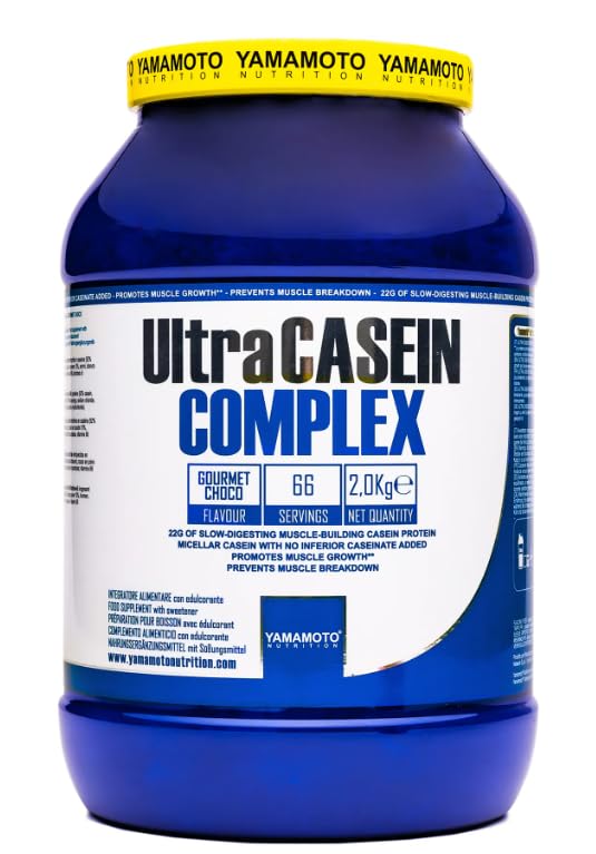 Yamamotò Ultra Casein Complex 2000 g - caseina micellare- Proteine siero del latte a letto rilascio. Ideale come spuntino notturno (2000 gr, ciocolato)