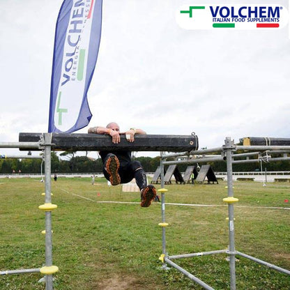 Volchem Promeal Zone 40-30-30, Barretta Proteico-Energetica con Ripartizione di Carboidrati-Proteine-Grassi (40-30-30), Senza Grassi Idrogenati, Scatola da 24 Barrette, Gusto Menta, 1200 g