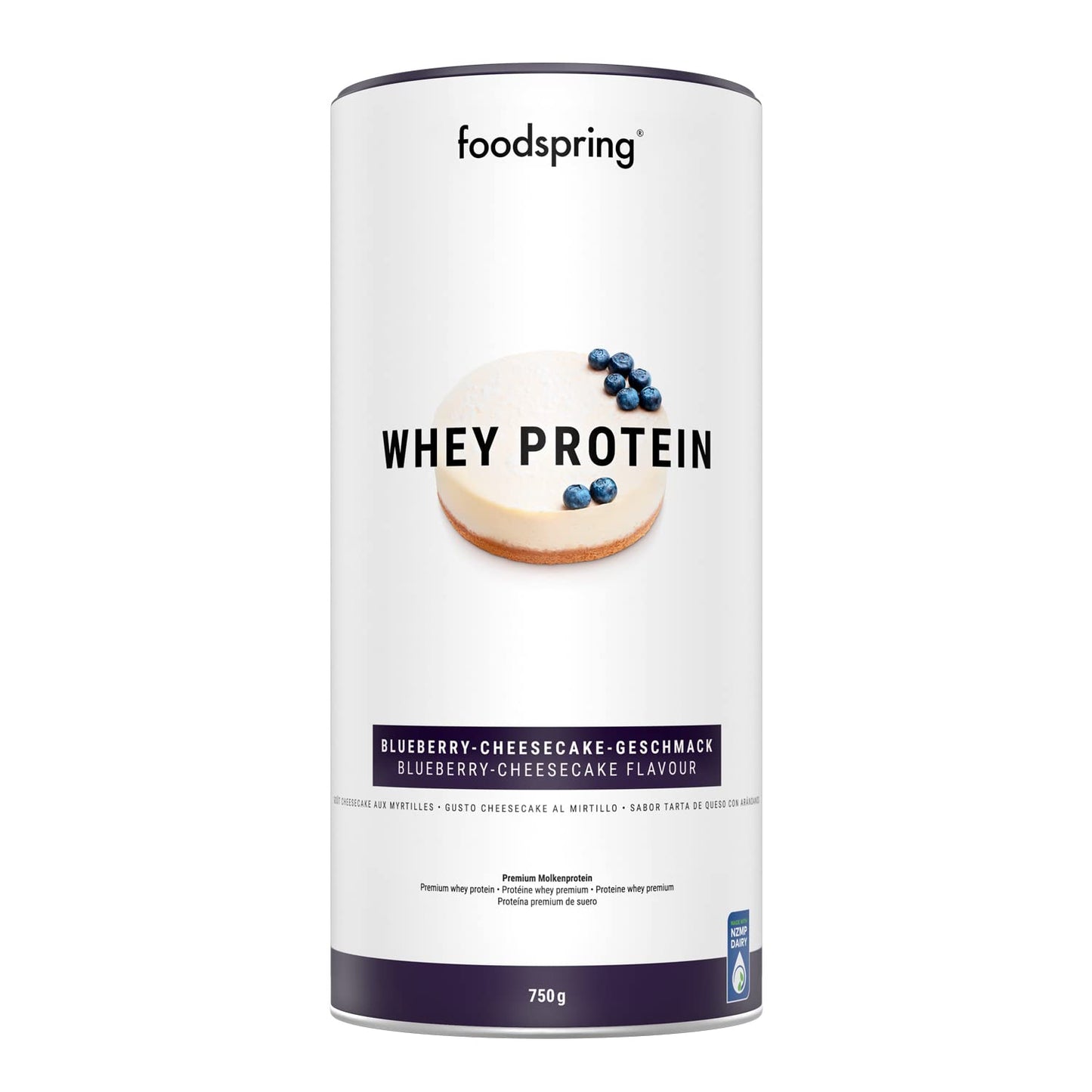 foodspring - Proteine Whey in polvere Cioccolato - Con 21 g di proteine per l'aumento muscolare, perfetta solubilità, ultra-filtrate & ricche di BCAA ed EAA - gusto pieno e delizioso (750 g)