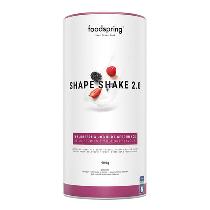 foodspring Shape Shake Bustine Monoporzione, 10 x 60 g, Sostituto pasto per il controllo del peso*, Ricco di proteine, Vitamine e minerali