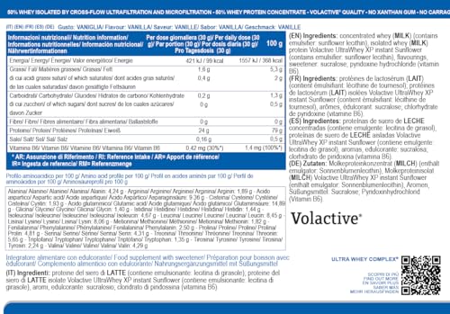 Ultra Whey COMPLEX integratore alimentare per sportivi a base di proteine del siero di latte concentrate (Whey Concentrate) ed Isolate (Whey Isolate) (Cioccolato, 2000 grammi)