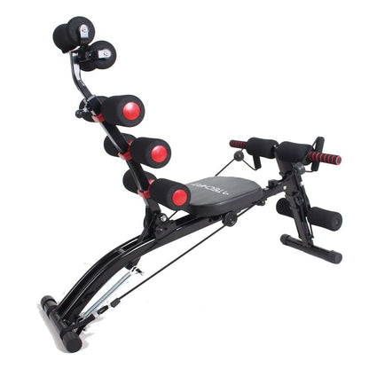 TechFit Panca Multifunzione Total Trainer - Rivoluzionario Panca Addominali, Pieghevole, Ideale per Muscoli Addominali, Vita, Schiena, Spalle, Gambe, Supporto Addome Fermo, Piattaforma di Resistenza