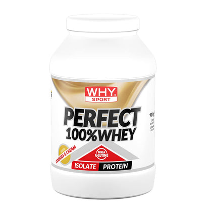 WHY SPORT PERFECT 100% WHEY - Proteine Whey - Proteine Isolate - Proteine in Polvere con Aminoacidi Essenziali per la Massa Muscolare - Gusto Cioccolato al Latte - 900 gr