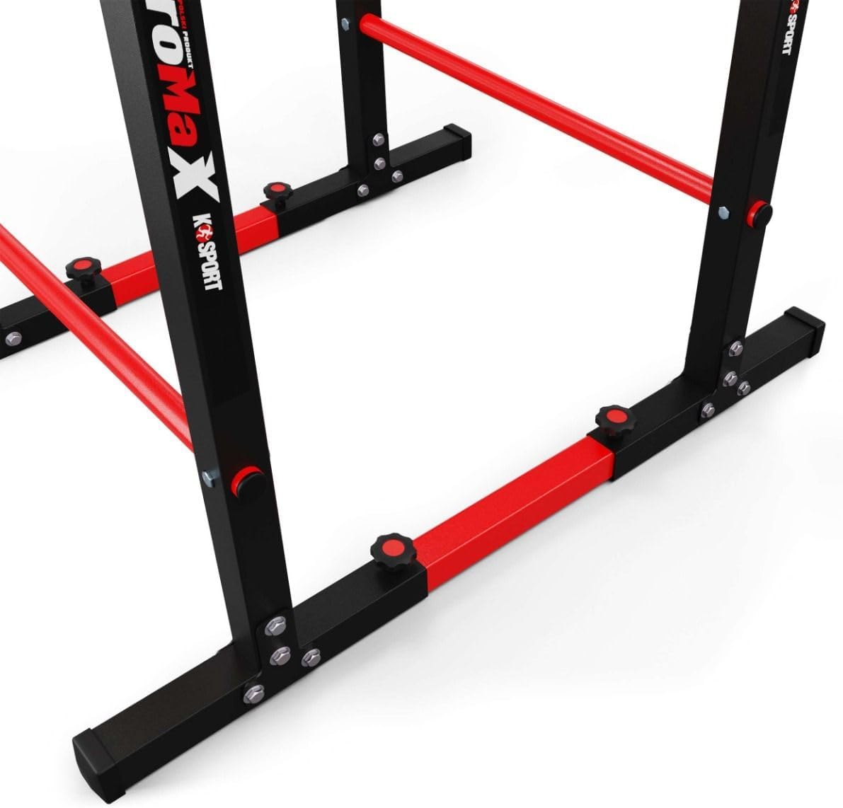 K-Sport: Parallele calisthenics Dip bar con una capacità di carico fino a 290kg I Attrezzi fitness professionali per la casa, E-Book incluso