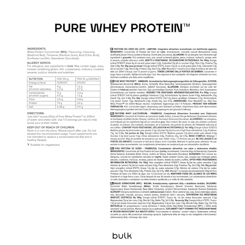 Bulk Pure Whey Protein, Cioccolato, 500 g, 16 porzioni