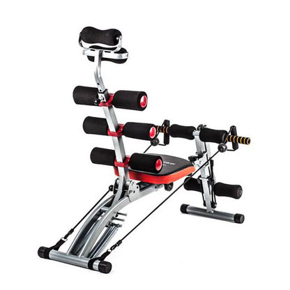 TechFit Panca Multifunzione Total Trainer - Rivoluzionario Panca Addominali, Pieghevole, Ideale per Muscoli Addominali, Vita, Schiena, Spalle, Gambe, Supporto Addome Fermo, Piattaforma di Resistenza