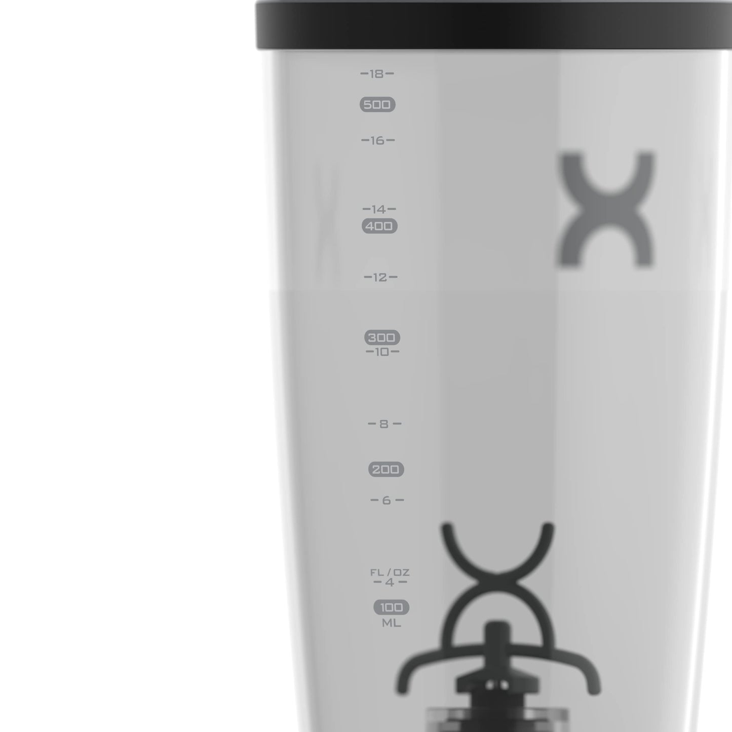 Promixx Bottiglia Originale Shaker - Alimentato a Batteria per Frullati di Proteine Lisci - Senza BPA, Tazza da 600ml (Bianco)