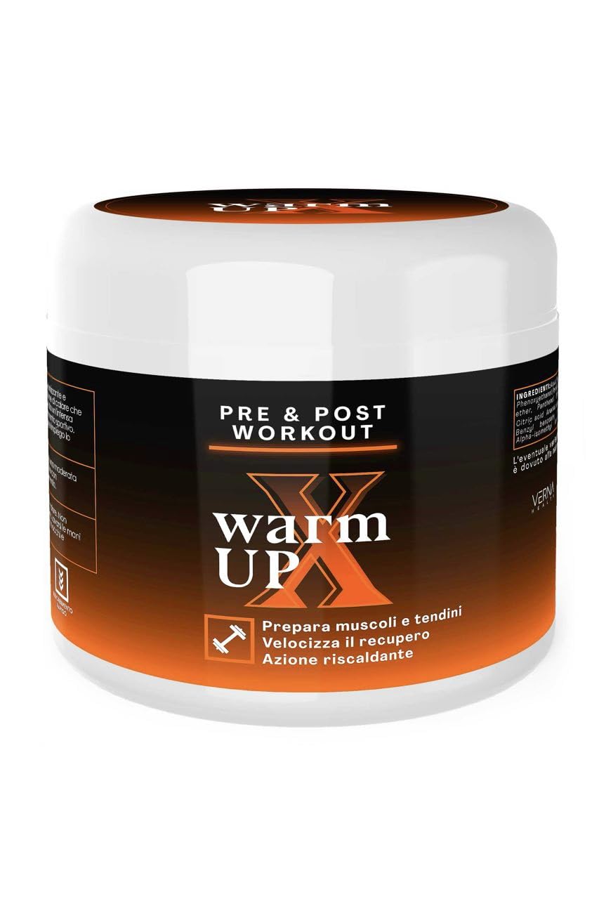 VERNA WarmUP X - Gel Riscaldante Sportivo - Prepara Muscoli e Articolazioni - Favorisce il Recupero - Extra forte - 100ml