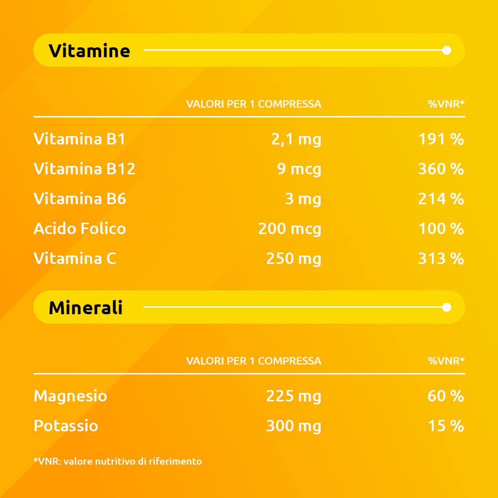 Supradyn Magnesio e Potassio Integratore Multivitaminico con Vitamine B, Vitamina C e Sali Minerali per Stanchezza, Caldo e Sport, 60 Bustine Effervescenti Senza Zucchero, Gusto Arancia