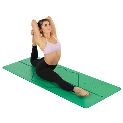 Liforme Tappetino Yoga - Miglior Tappeto da Yoga Eco-Sostenibile, AntiScivolo con Esclusivo Sistema con Indicatori di Allineamento - Tappetini Yoga Biodegradabile - Aderenza Perfetta