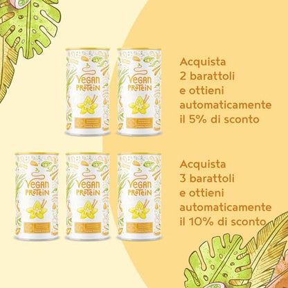 Proteine in Polvere Vegane | Gusto Cioccolato | 21g Proteine | Proteine Vegetali Isolate in Polvere di Pisello, Riso, Girasole e Soia | Massa Muscolare | 1.2kg Vegan Protein Powder | Alpha Foods