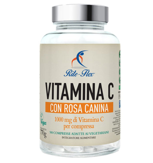 Rite-Flex, Vitamina C 1000 Mg con Rosa Canina (500 Compresse)