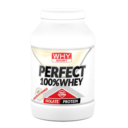 WHY SPORT PERFECT 100% WHEY - Proteine Whey - Proteine Isolate - Proteine in Polvere con Aminoacidi Essenziali per la Massa Muscolare - Gusto Cioccolato al Latte - 900 gr