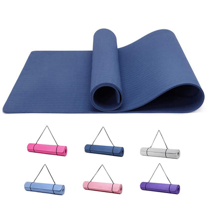 Good Nite Tappetino da ginnastica, yoga, fitness, antiscivolo, per allenamento, sport, turn, pilates, con tracolla, 183 x 61 x 0,6 cm