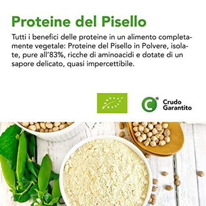 Proteine del Riso in Polvere Bio - 80% Proteina - 500g. Proteine Naturalmente Senza Lattosio e Glutine. Proteine Vegane Vegetali e Biologiche Senza Zucchero. Organic and Vegan Rice Protein Powder.