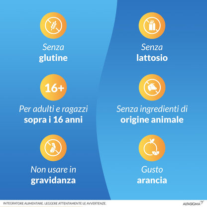 Carnidyn Plus Integratore Alimentare per Stanchezza Mentale e Fisica, 20 Bustine da 5g da Sciogliere in Acqua, Gusto Agrumi