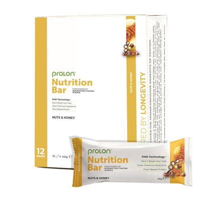 ProLon – Nutrition Bar – 12 Barrette da 40g – Vegetariana e Senza Glutine – Compatibile con Dieta Keto – Made in Italy - Kit Tutti i Gusti