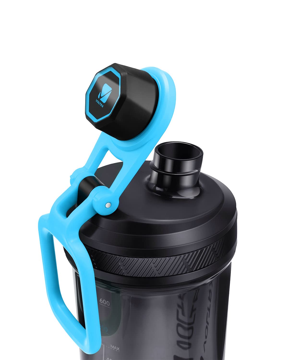 VOLTRX Bottiglia shaker, frullatore elettrico per frullati proteici ricaricabile USB C, tazze shaker per frullati proteici e frullati sostitutivi dei pasti, senza BPA, in Tritan