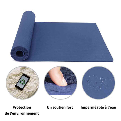 Good Nite Tappetino da ginnastica, yoga, fitness, antiscivolo, per allenamento, sport, turn, pilates, con tracolla, 183 x 61 x 0,6 cm