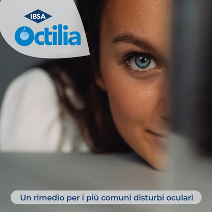 Octilia Natural Gocce Oculari Acido Ialuronico Gocce Occhi Acque Distillate Di Fiordaliso E Camomilla Gocce Per Occhi Irritati E Arrossati in 10 Flaconcini Monodose Richiudibili Da 0,5ml