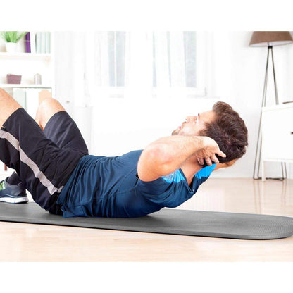 BAKAJI Tappetino Yoga in TPE Ecologioco Doppio Strato Antiscivolo Alta Densità Materassino Tappeto Allenamento Fitness Aerobica Palestra Ginnastica Dimensione 180 x 61 cm con Custodia