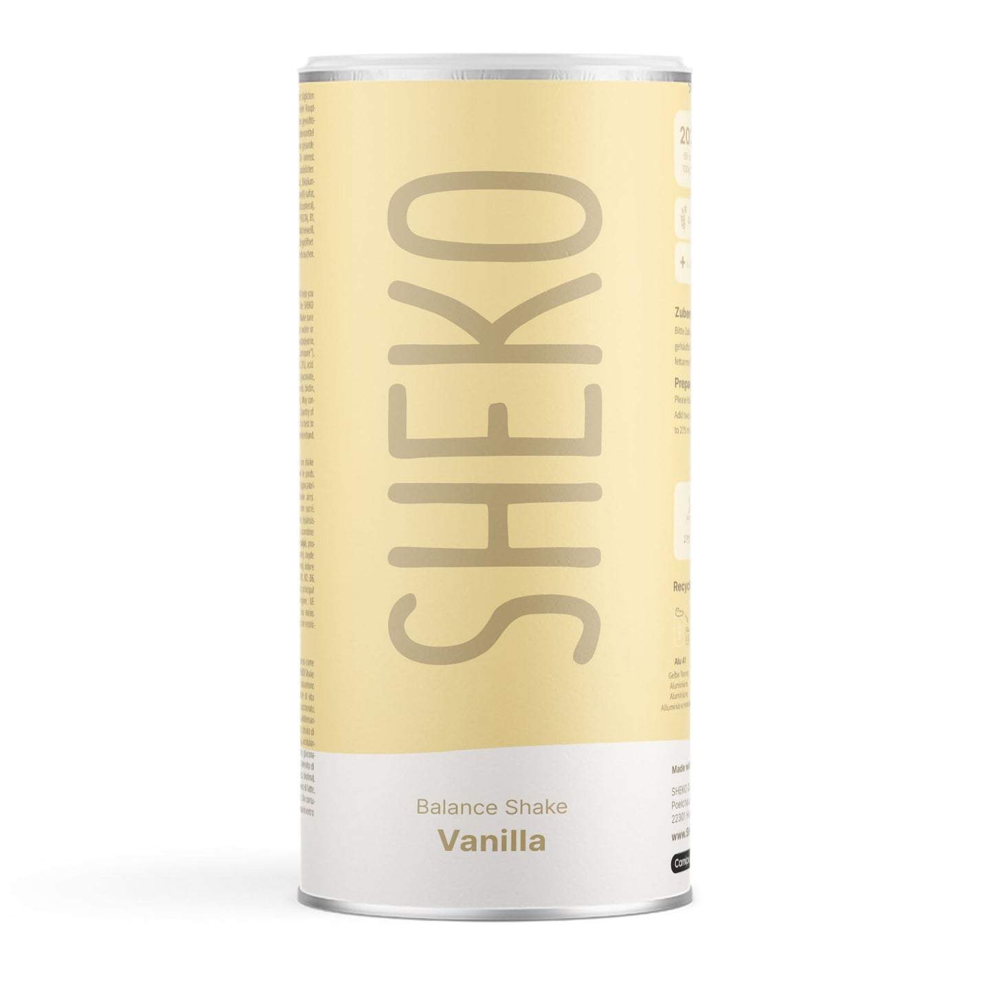 Sheko Frullato proteico al gusto Caffè - integratori per dimagrire con 200 Kcal - 25 dosi di Pasti sostitutivi dimagranti per barattolo