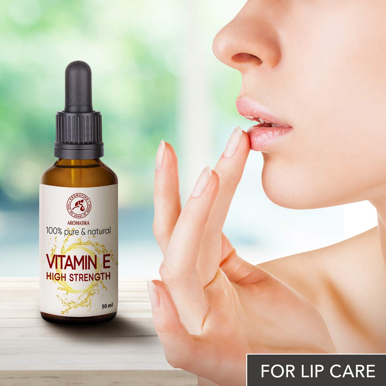 Vitamina E Altamente Concentrata 50ml - Gocce di Vitamina E - Base Cosmetica - Naturale - Vitamina E per la Cura della Pelle - Viso - Capelli - Bellezza