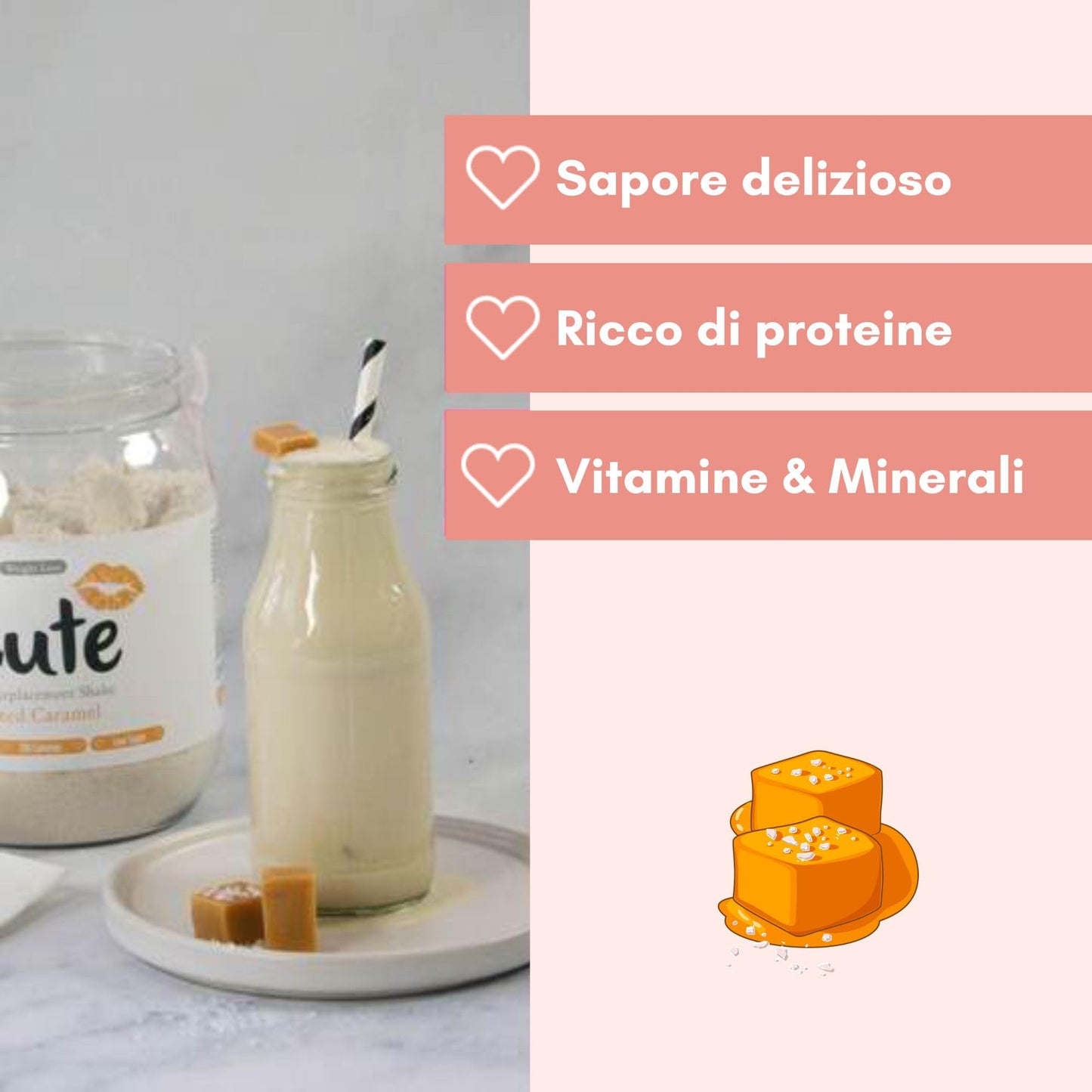 Cute Nutrition Frullato Sostitutivo del Pasto al Cioccolato - Shake Dietetico con Vitamine - Confezione da 500g con E-book Gratis di TummyTox