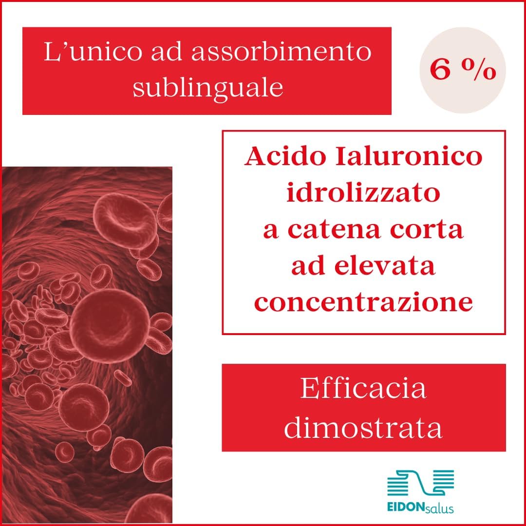 Integratore per articolazioni, ossa e muscoli. Novità assoluta. Acido ialuronico. Concentrazione Max. Vitamina D3. Per le prestazioni degli sportivi e per i fastidi legati all’età. Sublinguale.